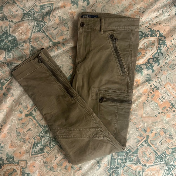 Polo Ralph Lauren Olive Green Cargo Pant, Size 10 - Picture 10 of 14